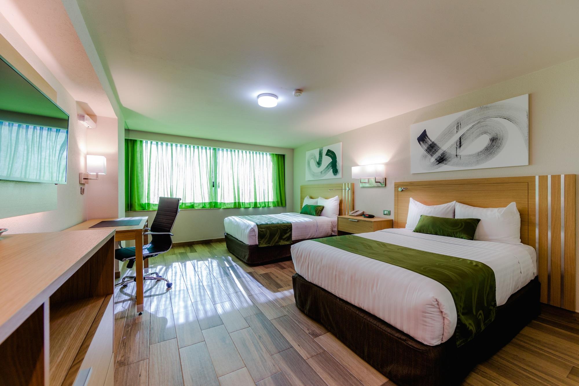 La Joya Pachuca Hotel Bagian luar foto A typical room at the hotel