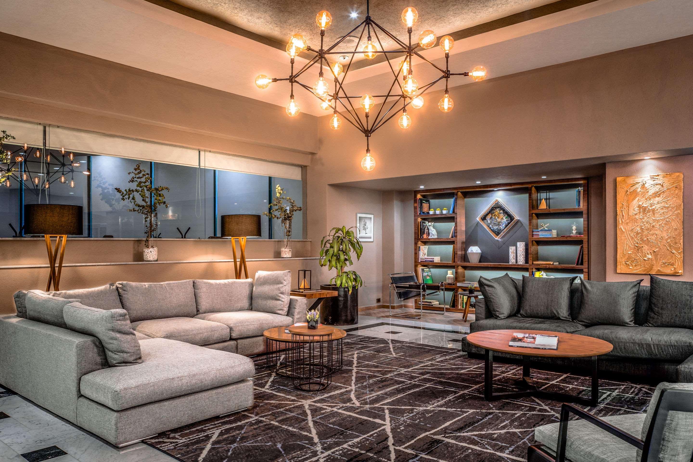 La Joya Pachuca Hotel Bagian luar foto The lounge at the hotel