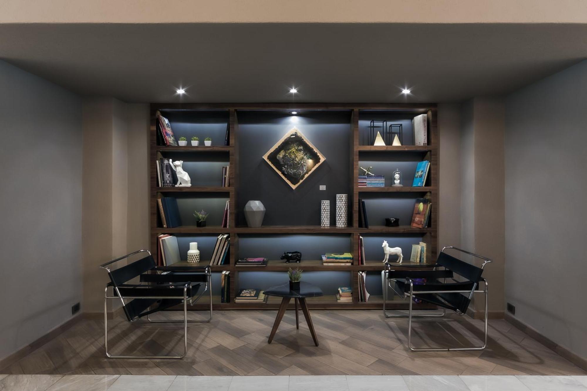 La Joya Pachuca Hotel Bagian luar foto 3D rendering of a library